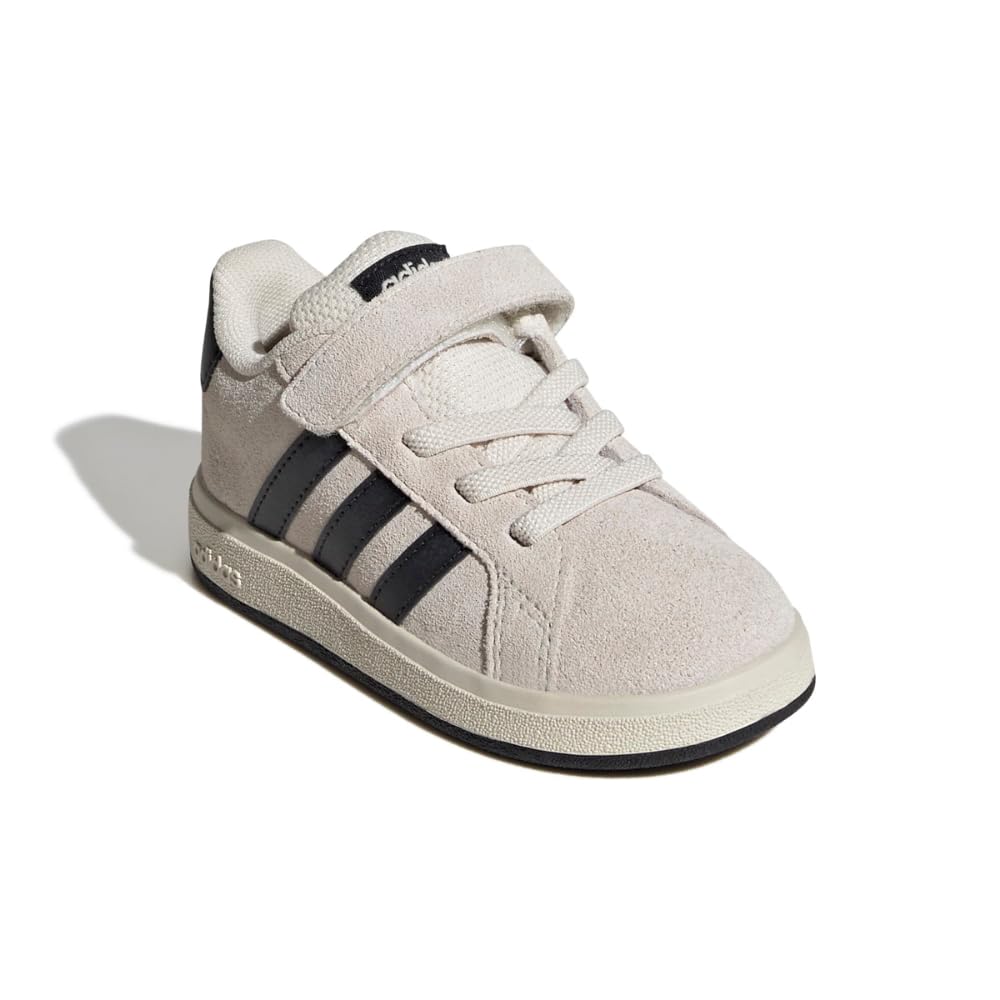 adidas Baby-Boy's Grand Court 2.0 Elastic Lace & Strap Sneaker